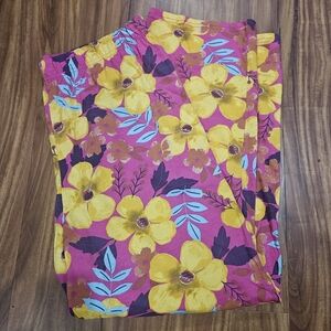 Cozee Corner Floral Womens Pajama Pants Sz XL
